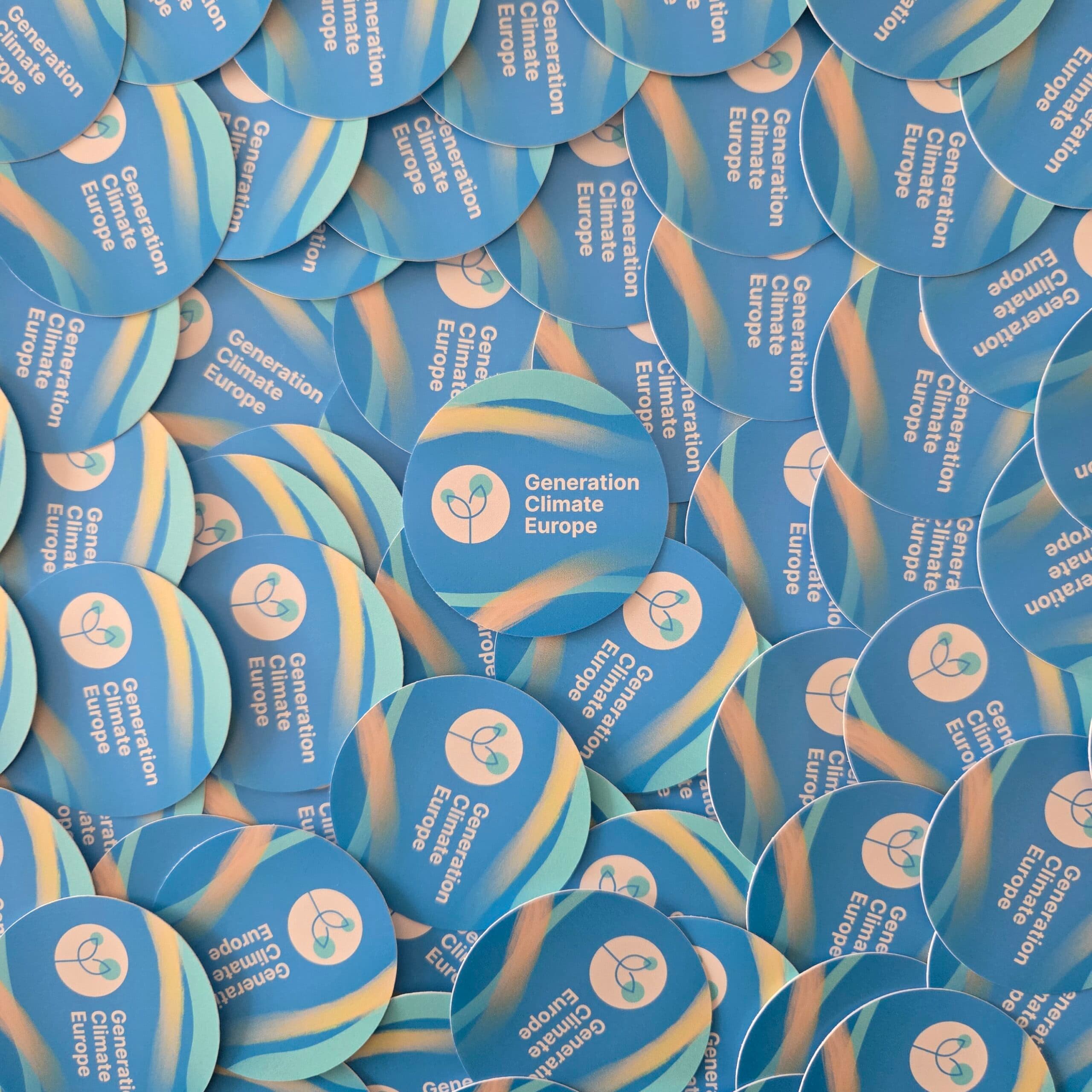 Custom stickers for Generation Climate Europe, printed by Altystick
